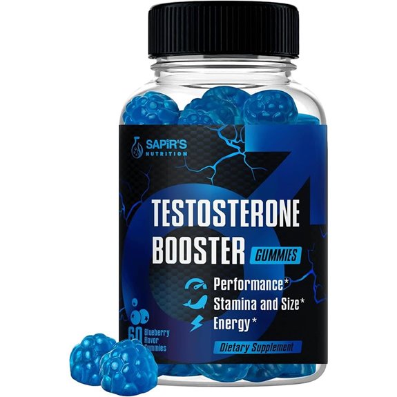 Testosterone Booster Gummies for Men – Blueberry Flavor