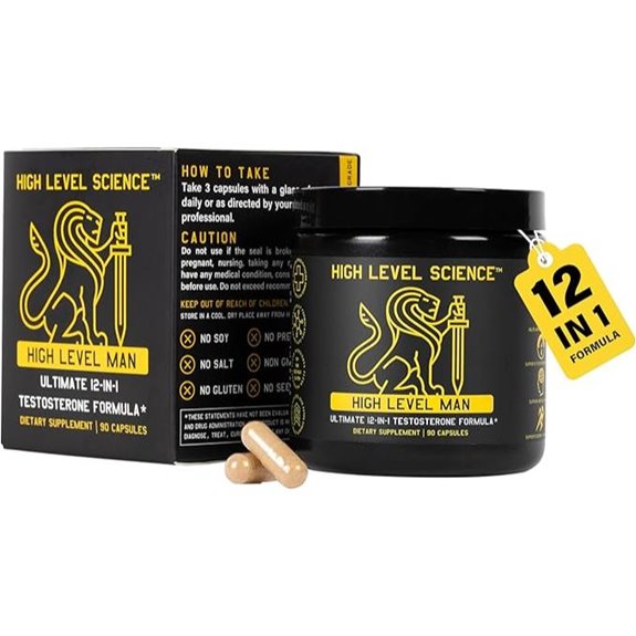 Testosterone & Vitality Formula for Men: 12-in-1 Support