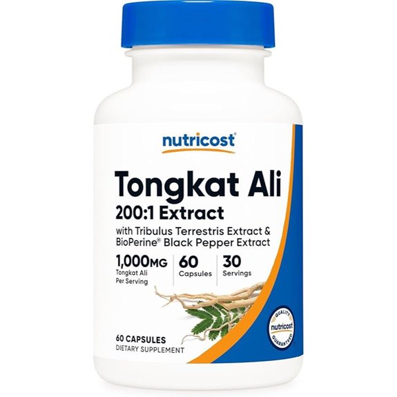 Nutricost Tongkat Ali 1000mg with Tribulus & BioPerine