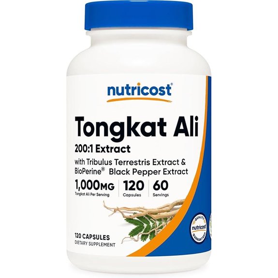 Nutricost Tongkat Ali 1000mg with Tribulus & BioPerine