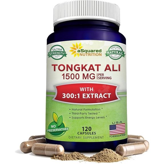Tongkat Ali 1500mg Supplement - 120 Capsules