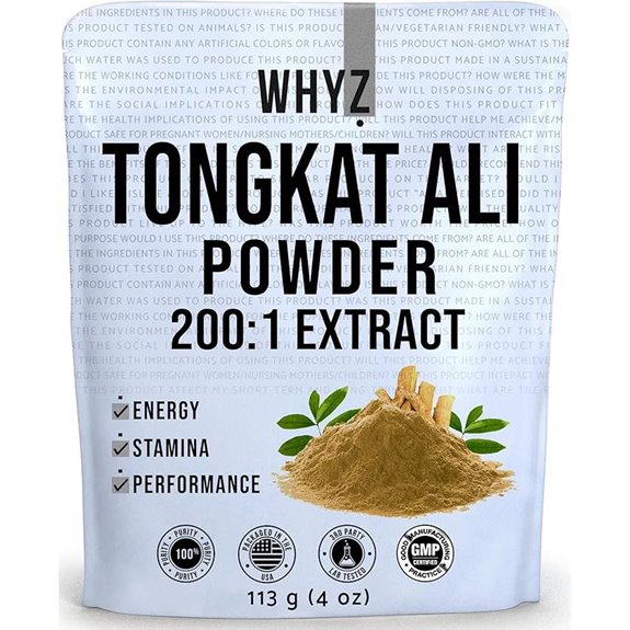 Tongkat Ali Powder 113g: Longjack 200:1 Extract Supplement