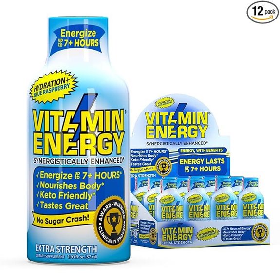 Vitamin Energy Hydration+ Extra Strength Shots (12 Pack)