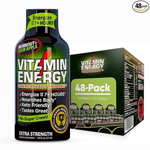 Vitamin Energy Workout+ Extra Strength Energy Shots (48 Pack)