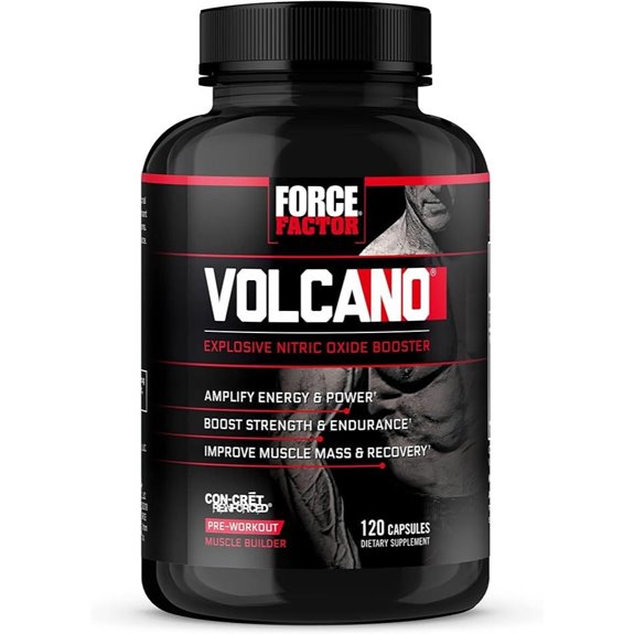 Volcano Pre Workout Nitric Oxide Booster (120 Capsules)