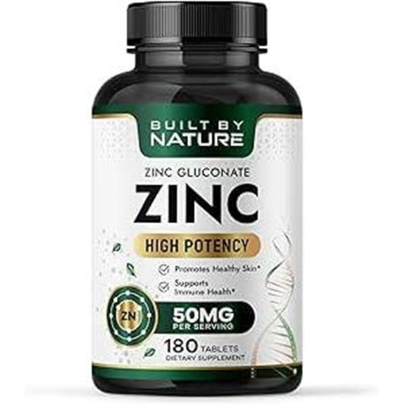 Zinc 50 mg Gluconate for Immune Support
